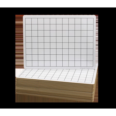 Flipside 9in X 12in Two Sided 1in Squares Grid Board Bulk, 24PK 44459